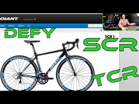 Giant TCR vs. SCR vs. DEFY alloy road bikes range 2016 - CONFUSING? Buyers guide