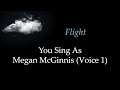 Flight By Craig Carnelia Duet Version Karaoke Sing With Me You Sing Megan McGinnis