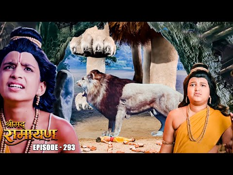 EP- 293-भूखे शेर ने किया लव और कुश पर हमला, क्या होंगे इसके दुष्परिणाम ?  | Shrimad Ramayan