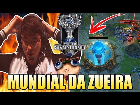 FAKER TILTADO E BACKDOOR DA SKT - MUNDIAL DA ZUEIRA