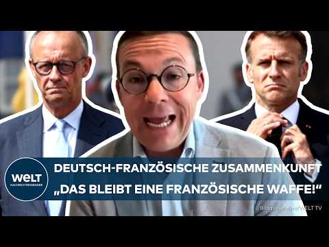 Video Thumbnail: EUROPAS SICHERHEIT: Friedrich Merz und Emmanuel Macron beraten über Atomabschreckung und China-Kurs