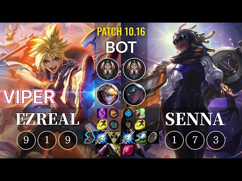 HLE Viper Ezreal vs Senna Bot - KR Patch 10.16
