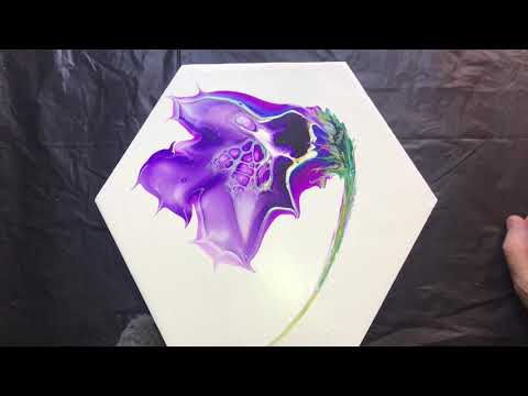 (670) Simplistic Bloom ~ Acrylic Pouring ~ Fluid Art