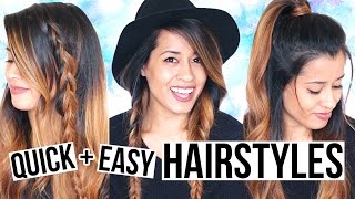 Quick &amp; Easy Lazy Girl Hairstyles! Simple Braid Tutorial | Ariel Hamilton