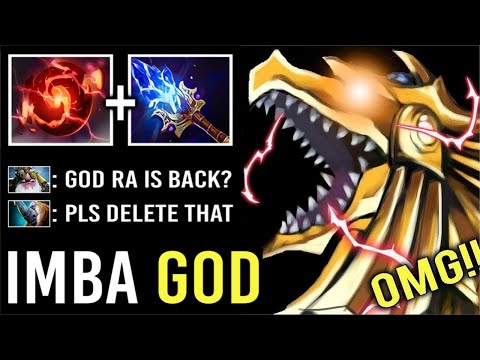 GOD RA IS BACK! Crazy AoE Burn Scepter + Refresher Perfect Egg vs PRO Sniper Imba Meta Dota 2