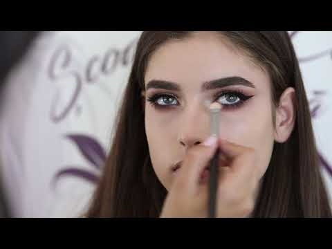 DEMO MACHIAJUL GLAM LA CURSUL DE MAKEUP INCEPATORI BUCURESTI