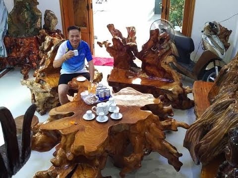 Bộ bàn ghế gỗ sưa ngàn tuổi vô giá của đại gia Quảng Nam