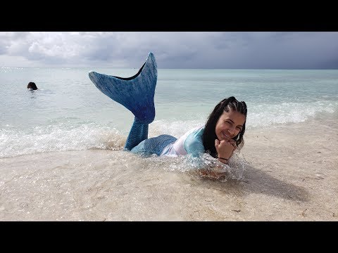 Family Fun Day at the Beach - Hadil Becomes A Mermaid
