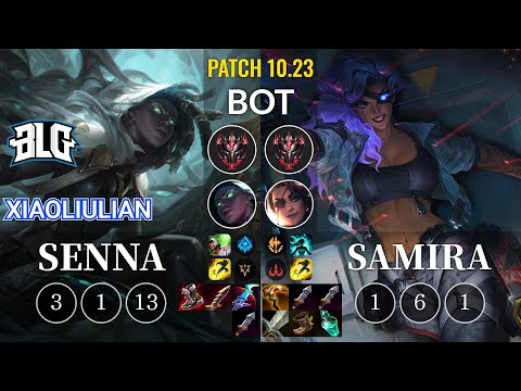 BLG xiaoliulian Senna vs Samira Bot - KR Patch 10.23