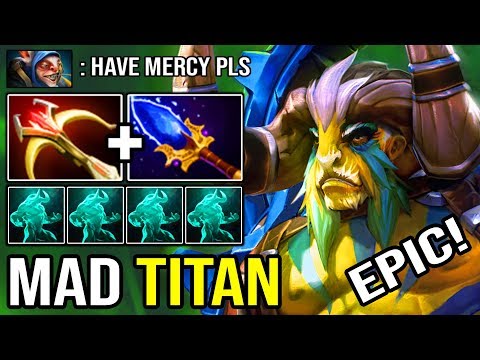 THE MAD TITAN!!! Disaster Carry MID Elder Titan 100% Deleted Master Meepo Tier - DOTA 2 NEW META