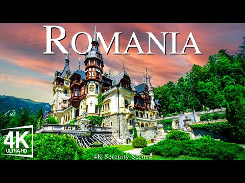 FLYING OVER ROMANIA - Relaxing Music With Beautiful Natural Landscape - Videos 4K