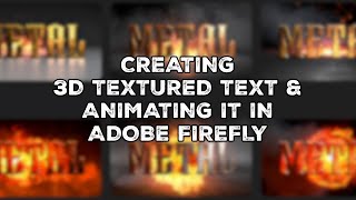Create Animated Text with Adobe Firefly & Photoshop (Full Tutorial)