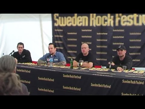 Volbeat press conference - Sweden Rock Festival 2009 (part 1/2)