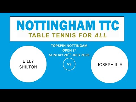 Open 2* 20-7-25 – Billy Shilton v Joseph Ilia
