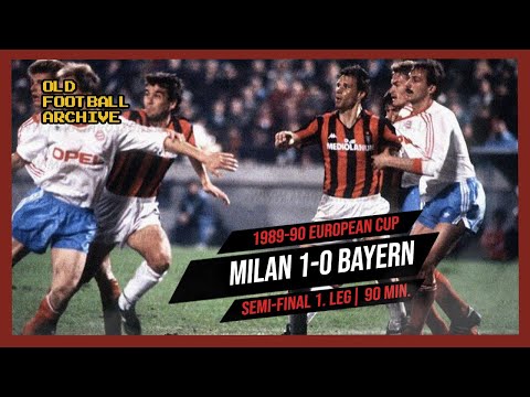 1989-90 Milan Bayern Munich 1-0 | European Cup Semi Final First Leg 04.04.1990