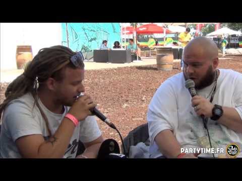 Jr Yellam, Volodia et Djanta   Interview for Party Time at Reggae Sun Ska 2013