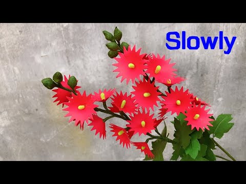 ABC TV | How To Make Easy Hollyhock Paper Flower #1| Flower Die Cuts (Slowly) - Craft Tutorial