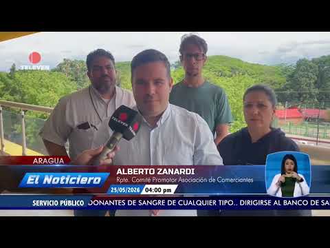 Comerciantes de Aragua piden compensación por fallas eléctricas - El Noticiero emisión meridiana