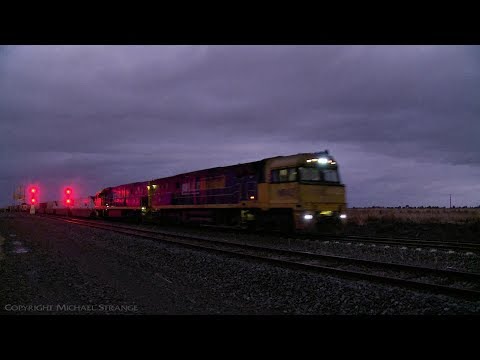 Pacific National 6MP4 Container Train (10/5/2017) - PoathTV Australian Railways