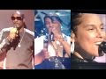 Snoop Dogg, T.I., Alicia Keys, and Treach performs tribute to Tupac (Rock & Roll Hall of Fame)