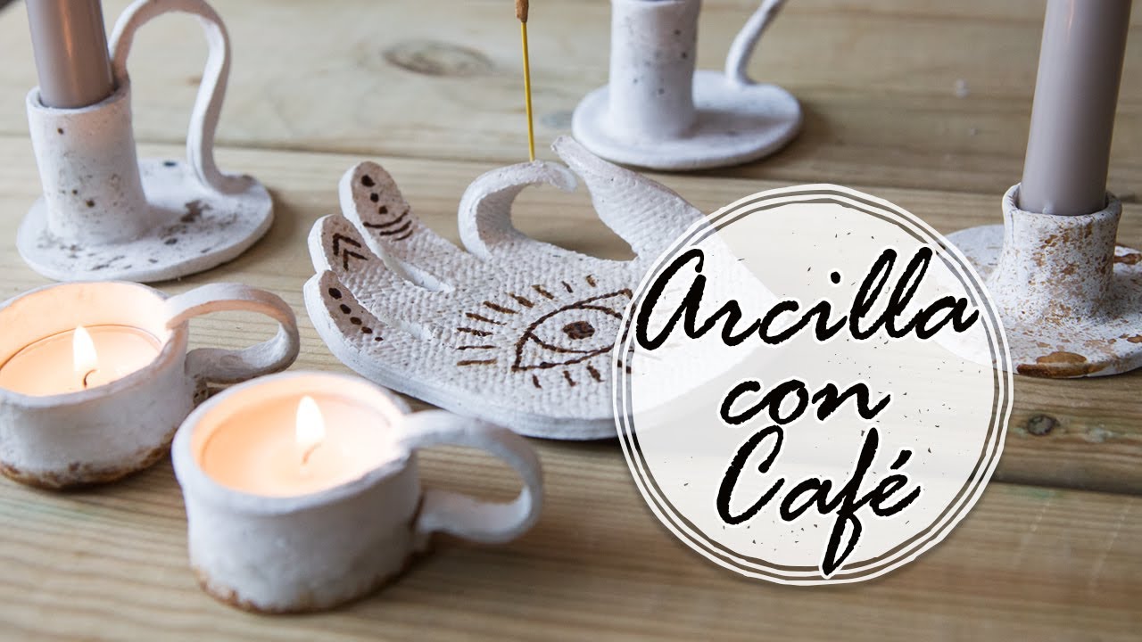 Watch DIY PORTAVELAS y PORTAINCIENSOS con ARCILLA de secado al aire y CAFÉ | ShantiIrene Now DIY PORTAVELAS y PORTAINCIENSOS con ARCILLA de secado al aire y CAFÉ | ShantiIrene