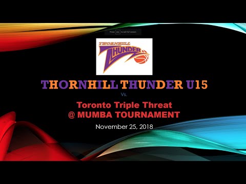 Thunder U15 vs. Triple Threat at MUMBA