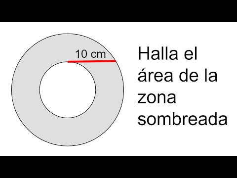 ÁREA DE LA CORONA CIRCULAR DADA UN SEGMENTO. Matemáticas Básicas.