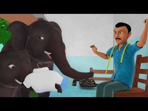 The elephant and tailor - telugu stories for kids