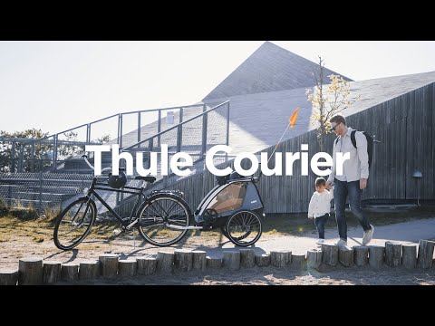 THULE 3in1 Fahrradanhänger für Kinder, Hunde oder Lasten Thule Courier  schwarz