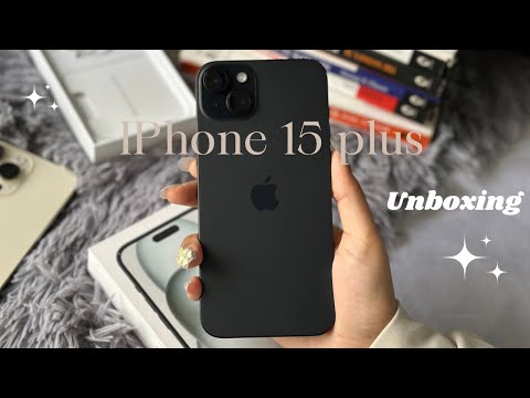 iPhone 15 plus Unboxing (black, 128gb) + iPhone 14pro max camera test📱