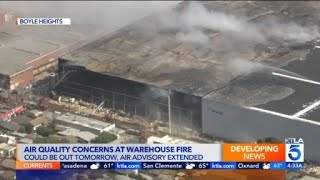 LAFD aims to extinguish week‑long Boyle Heights fire by midweek