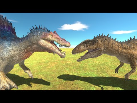 Spinosaurus vs Carcharodontosaurus #2 - Animal Revolt Battle Simulator