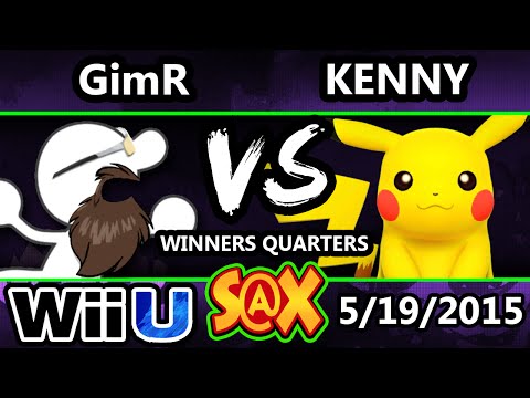 S@X - VGBC | GimR (G&W) vs Kenny (Pikachu) SSB4 Winners Quarters - Smash Wii U - Smash 4