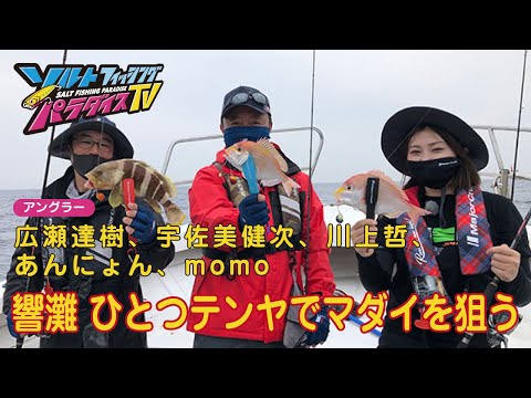 響灘 ひとつテンヤでマダイを狙う（ソルパラTV・第90回2022年6月16日放送）