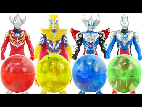 奧特曼發光扭蛋奇趣蛋  ultraman surprise eggs Cashapon超人力霸王扭蛋