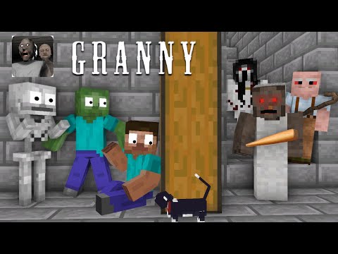 Monster School : All Granny Challenge - Minecraft Animation