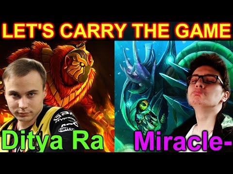 Miracle- [Slark] & Ditya Ra [Ember Spirit]- Dota 2: Let's Carry the Game