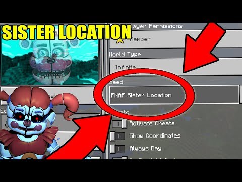 NEVER Play Minecraft The SCARY FNAF SISTER LOCATION WORLD! (Haunted "FNAF SISTER LOCATION" Seed)