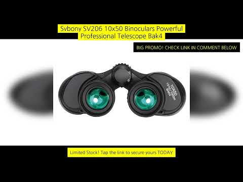 Svbony Sv206 10X50 Binoculars Powerful Professional Telescope Bak4 Prism
