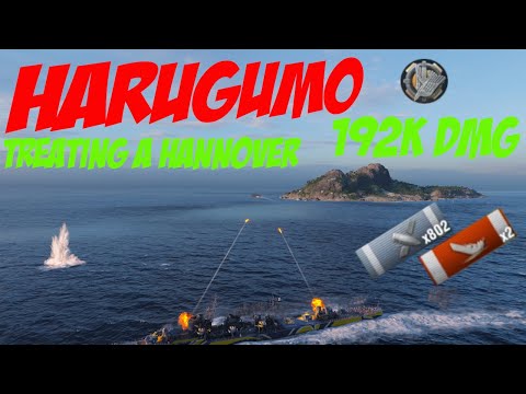 World of Warships - Gameplay #22 - Harugumo - Grandbattle 191k DMG