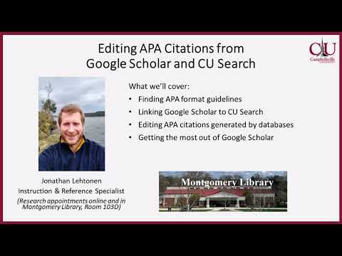 APA Guide + Google Scholar Tools