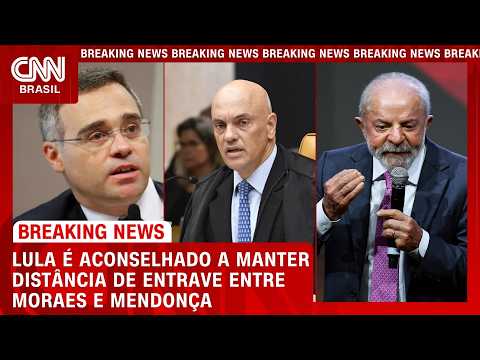 Lula é aconselhado a manter distância de crise entre Mendonça e Moraes | CNN 360º