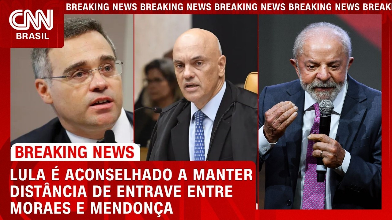 Lula é aconselhado a manter distância de crise entre Mendonça e Moraes | CNN 360º