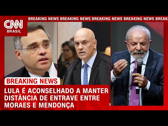 Lula é aconselhado a manter distância de crise entre Mendonça e Moraes | CNN 360º