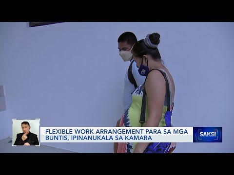 Flexible work arrangement para sa mga buntis, ipinanukala sa Kamara Saksi