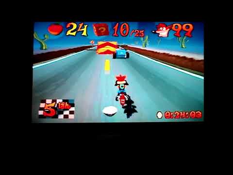 Crash Bandicoot 3:Warped(NTSC-J)."Road Crash".Time Trial.1:10:86.Version №1