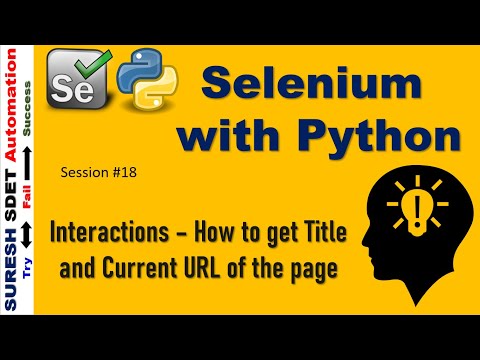 Python Selenium Print Page Title