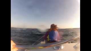 preview picture of video 'Travel #1 - Riding on the bow of a boat in the North Sea by Kungsbacka, Sweden'