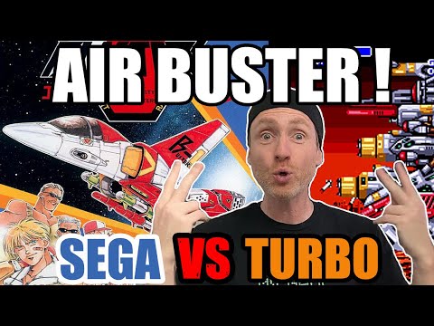 BATTLE of the SHMUPS - AIR BUSTER - Sega Mega Drive (Genesis) vs TurboGrafx