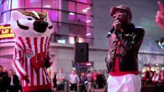 preview picture of video 'will.i.am Badger Pep Rally with Original Audio'